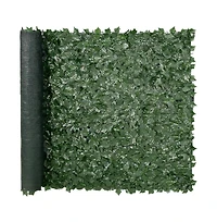 Sugift 59 x 98 in Ivy Privacy Fence Artificial Faux Leaf Wall Screen with Mesh Backing for Yard