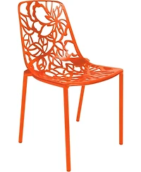 LeisureMod Modern Devon Aluminum Chair, Set of 4