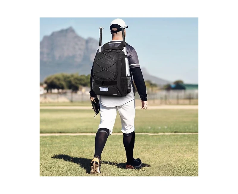 Furlihong Baseball Bag Softball Backpack for Youth and Adult - T Ball Bat Equipment with Helmet Holders Shoe Compartmen