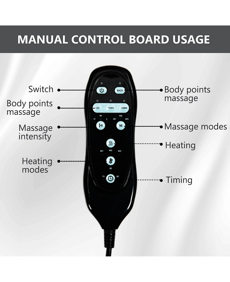 Boyel Living Faux Leather Power Lift Recliner Chair 155° with Massage Heat Usb for Indoor Elderly