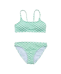 Snapper Rock Big Girls Cool Mint Crush Teen Crop Bikini