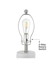 360 Lighting Contours 27 1/2" High Modern White Ceramic 3-Way Table Lamp