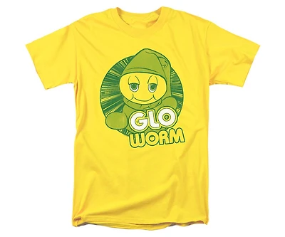 Hasbro+ Men's + Glo Worm Logo with T Shirt