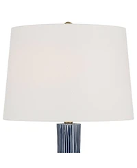 360 Lighting Shannon 30 1/2" High Stripe Ceramic Gourd Table Lamp with Dimmer