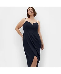 City Chic Women's Sassy Flex Fit Tulip V Dress