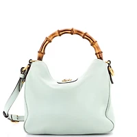 Pre-Owned Gucci Small Diana Nm Bamboo Shoulder Bag Leather