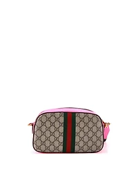 Pre-Owned Gucci Small Ophidia Convertible Camera Bag Gg Coated Canvas with Leather