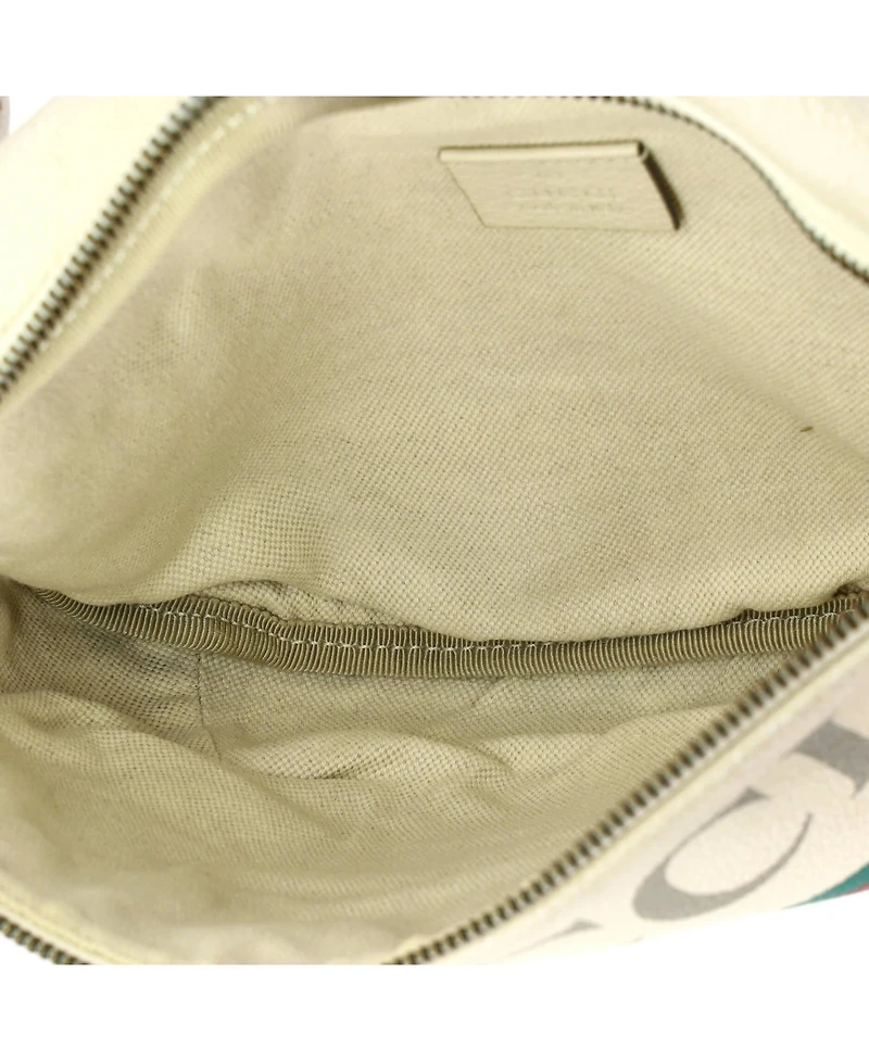 Pre-Owned Gucci Medium Logo Belt Bag Printed Leather