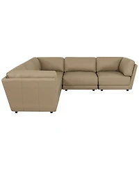 Versa 5-Pc. L-Shape Leather Sectional