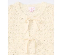 Cece Girls/Bernard Chaus Inc Girls' 7-16 Short-Sleeve Shrug