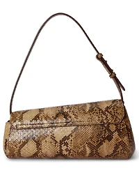 Lauren Ralph Lauren Tasha Embossed Leather East-West Small Shoulder Handbag