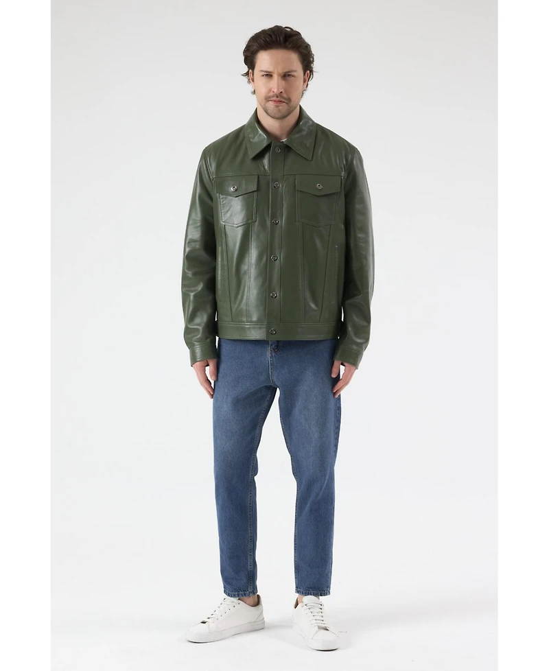 Furniq Uk Men's Leather Jacket