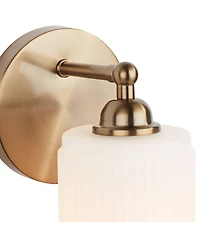 360 Lighting David 9 1/2" High Modern Wall Sconce Light Lamp Fixture Mount Bathroom Bedroom Hardwired Glass Shade
