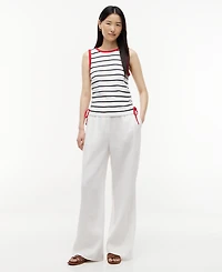 Tommy Hilfiger Women's Tie-Detail Sleeveless Cotton Top