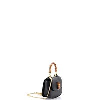 Pre-Owned Gucci Super Mini Bamboo 1947 Top Handle Bag Leather