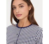 Good American Women's Cropped Short-Sleeve Cardigan