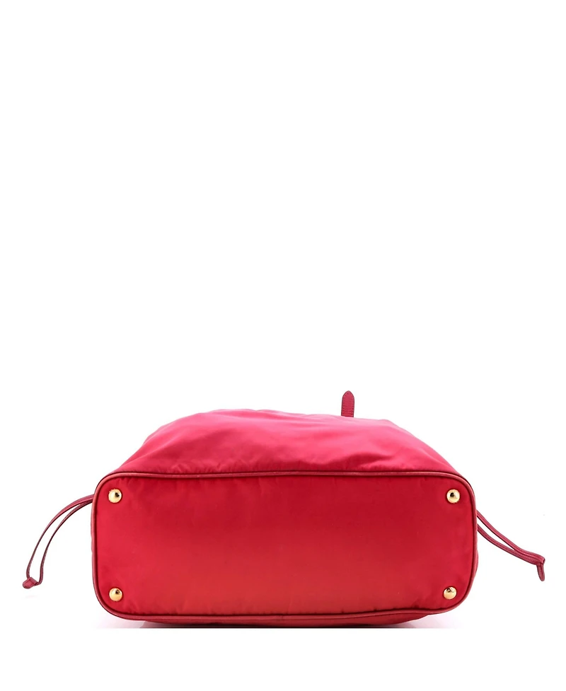 Pre-Owned Prada Medium Belted Tote Tessuto and Leather