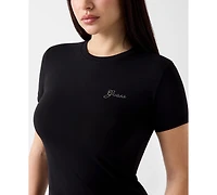 Guess Women's Short-Sleeve Mini Logo T-Shirt