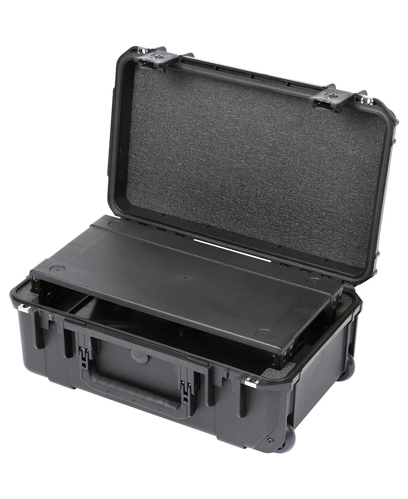 Skb iSeries 2RU Injection Molded Fly Rack Waterproof Wheeled Case