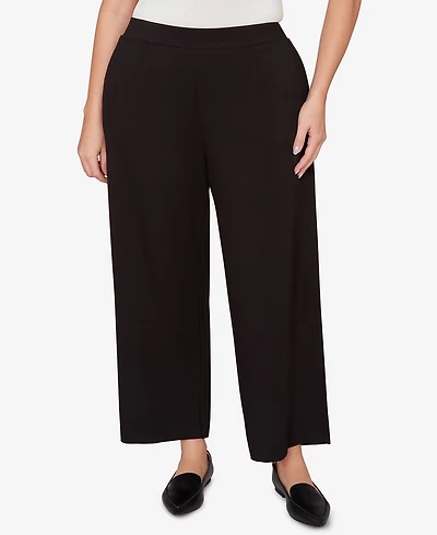 Alfred Dunner Plus Seville Wide-Leg Ankle Pants