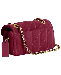 Coach Quilted Tabby Small Suede Shoulder Bag 20