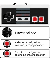 ECHTPeak Classic Nes Controllers for Nes 8 Bit Entertainment System Console Control Pad