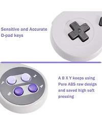 ECHTPeak 2 Pack Retro Wired Controller for Snes Original Console, Remote Wired Gamepad Controller