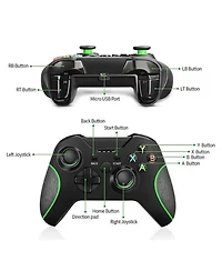 ECHTPeak Xbox One Controller,2.4GHz Wireless Controller with 3.5mm Headphone Audio Jack for X/S Series