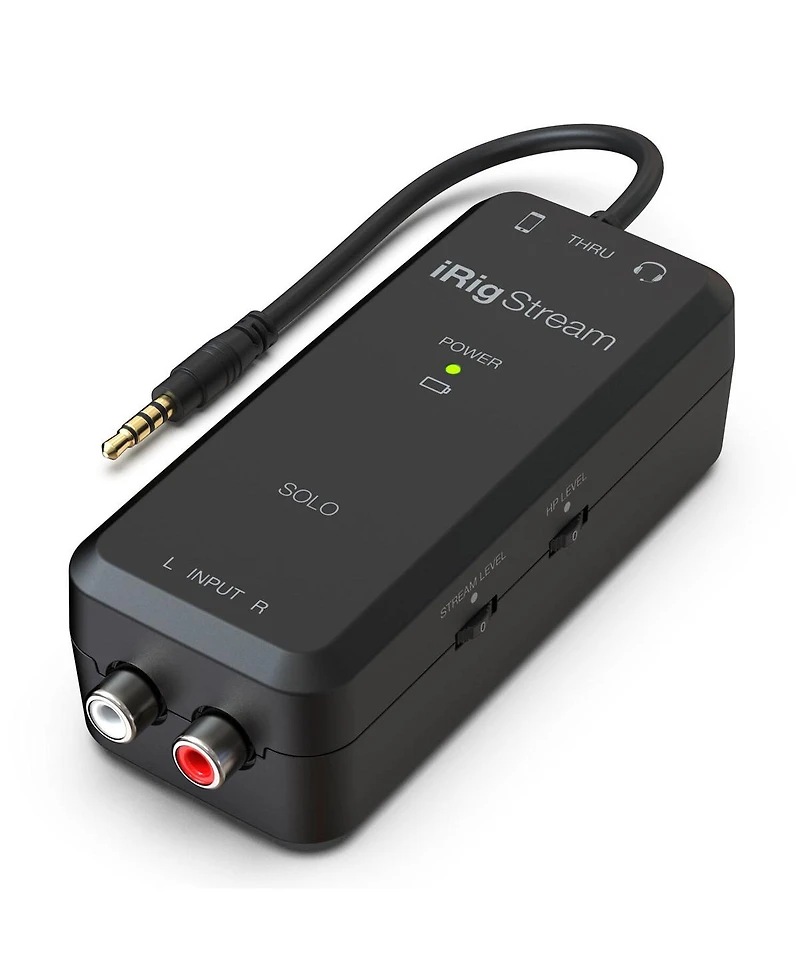 Ik Multimedia iRig Stream Solo Ultracompact 3x1 Trrs Audio Interface for Smartphones and Tablets
