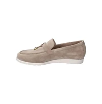 Mephisto Valenza Taupe Suede Loafer
