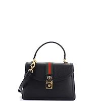 Pre-Owned Gucci Small Ophidia Flap Top Handle Bag Leather
