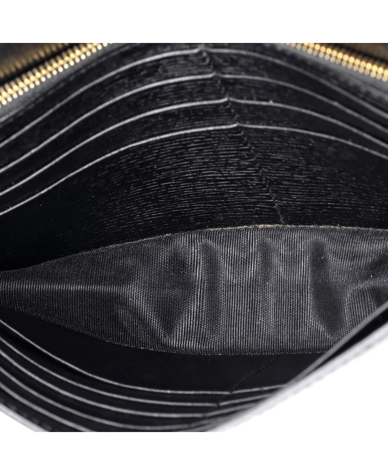 Pre-Owned Gucci Interlocking Wallet on Chain Leather