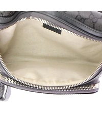 Pre-Owned Gucci Medium Ophidia Front Pocket Zip Belt Bag Gg Coated Canvas