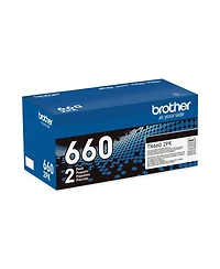 Brother TN6602PK 2600 Page Yield High Yield Toner Cartridge, 2 Pack