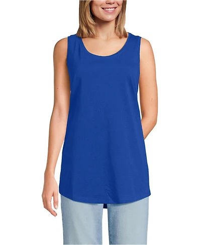 Lands' End Petite Supima Cotton Tunic Tank Top
