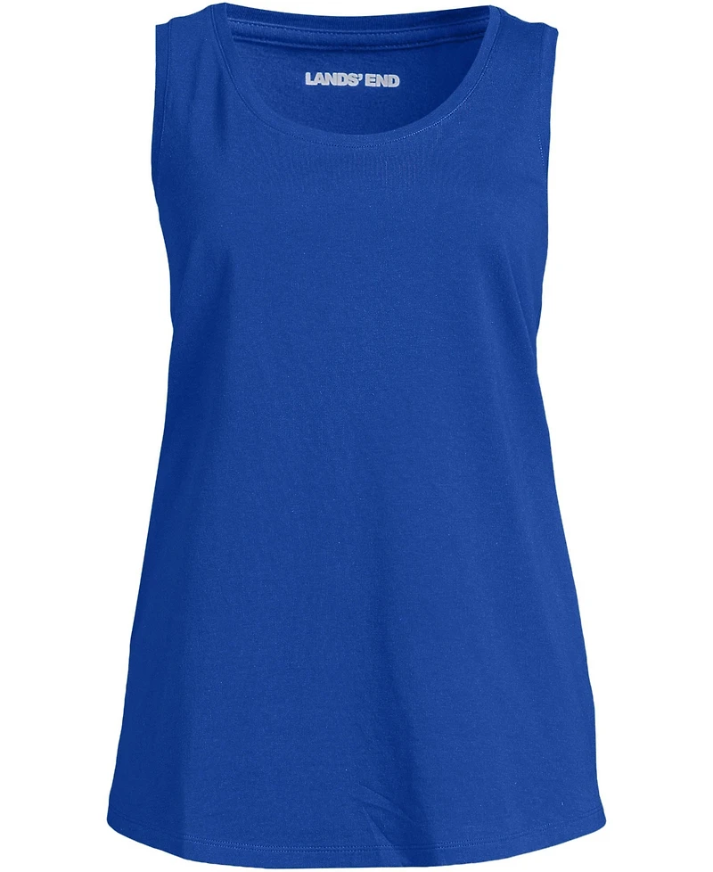 Lands' End Petite Supima Cotton Tunic Tank Top