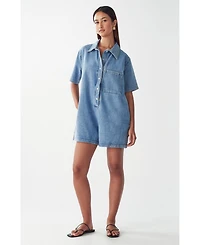 St Mrlo Women's Denim Romper