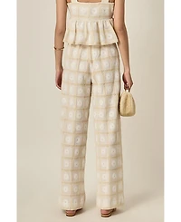 English Factory Women's The Bria Crochet Pants