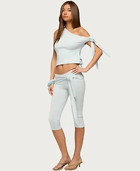 Edikted Women's Adara Tied One Shoulder Top