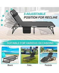 Aboron 4-in-1 Sunbathing Lounge Chair