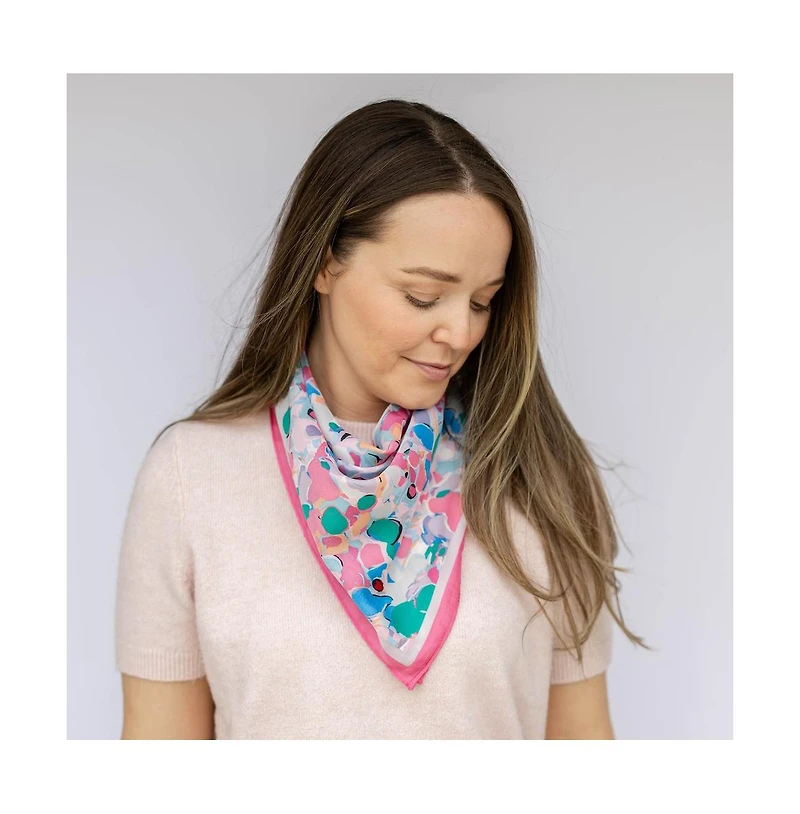 Headbands of Hope Women's Satin Abstract Floral Headscarf