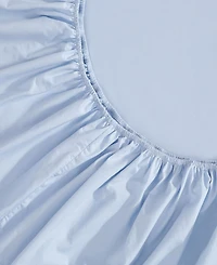 Tommy Hilfiger Essentials 300-Thread Count Solid Cotton Percale Fitted Sheet