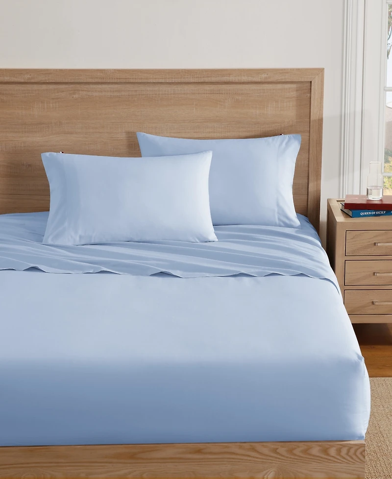 Tommy Hilfiger Essentials Solid Cotton Percale 2-Pc. Pillowcase Set