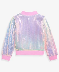 Epic Threads Toddler Girls' 12M-5T Sequin Bomber Jacket, Macy's Exclusive