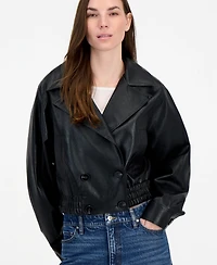 Jou Women's Cropped Faux-Leather Jacket