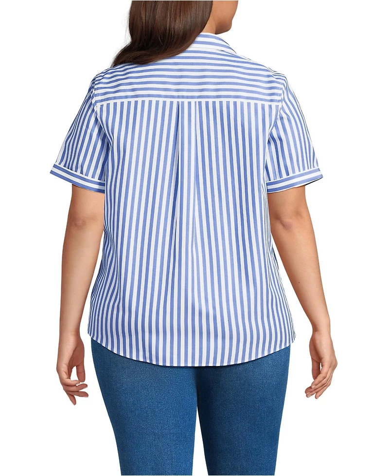 Lands' End Plus Wrinkle Free No Iron Shirt