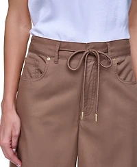 Nautica Women's Cotton-Blend Drawstring Relaxed-Fit Pants