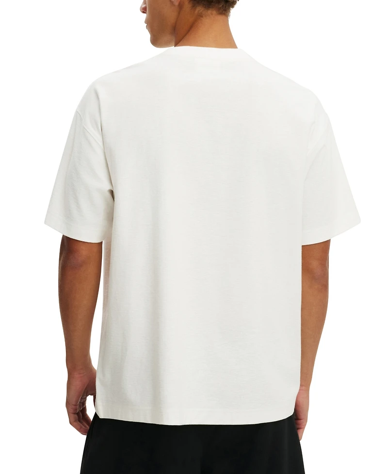 Cotton On Men's Modern Box-Fit Premium Music T-Shirt