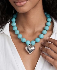 Ettika Luck and Love Turquoise Beaded Choker Necklace