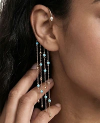 Ettika Linear Chains Statement Ear Cuff